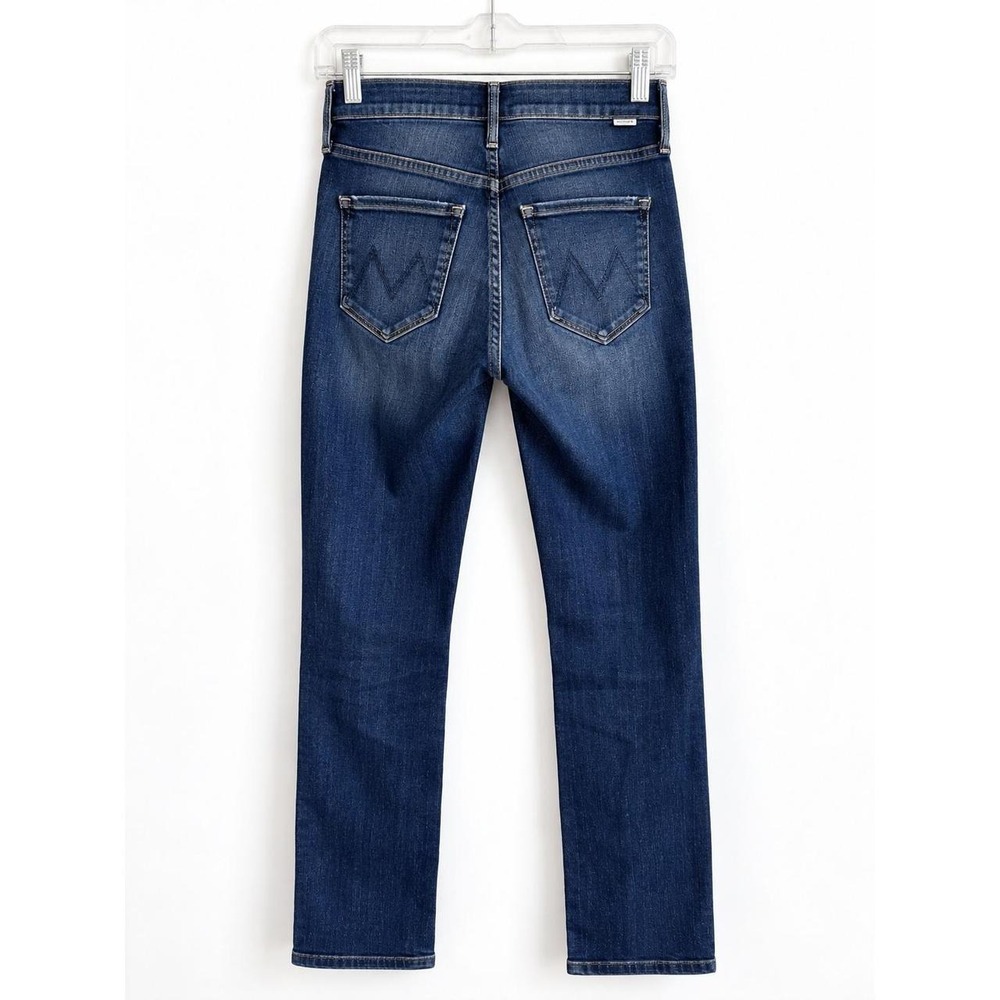 MOTHER Mid Rise Dazzler Ankle Jeans Graphic Embroidered Straight Leg Size 25 - Picture 4 of 8